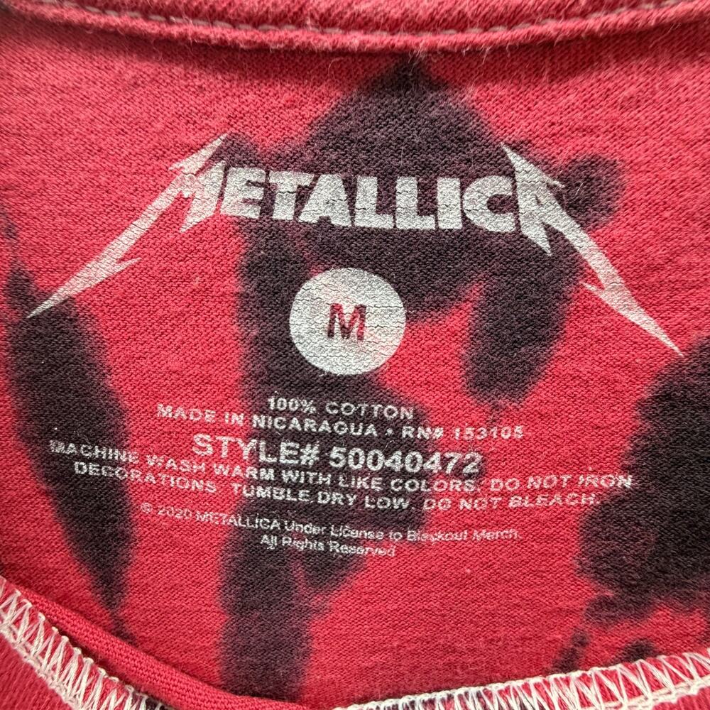 Metallica The Unforgiven Executioner Red T Shirt Short Sleeve Crew Neck M Cotton - Picture 4 of 9